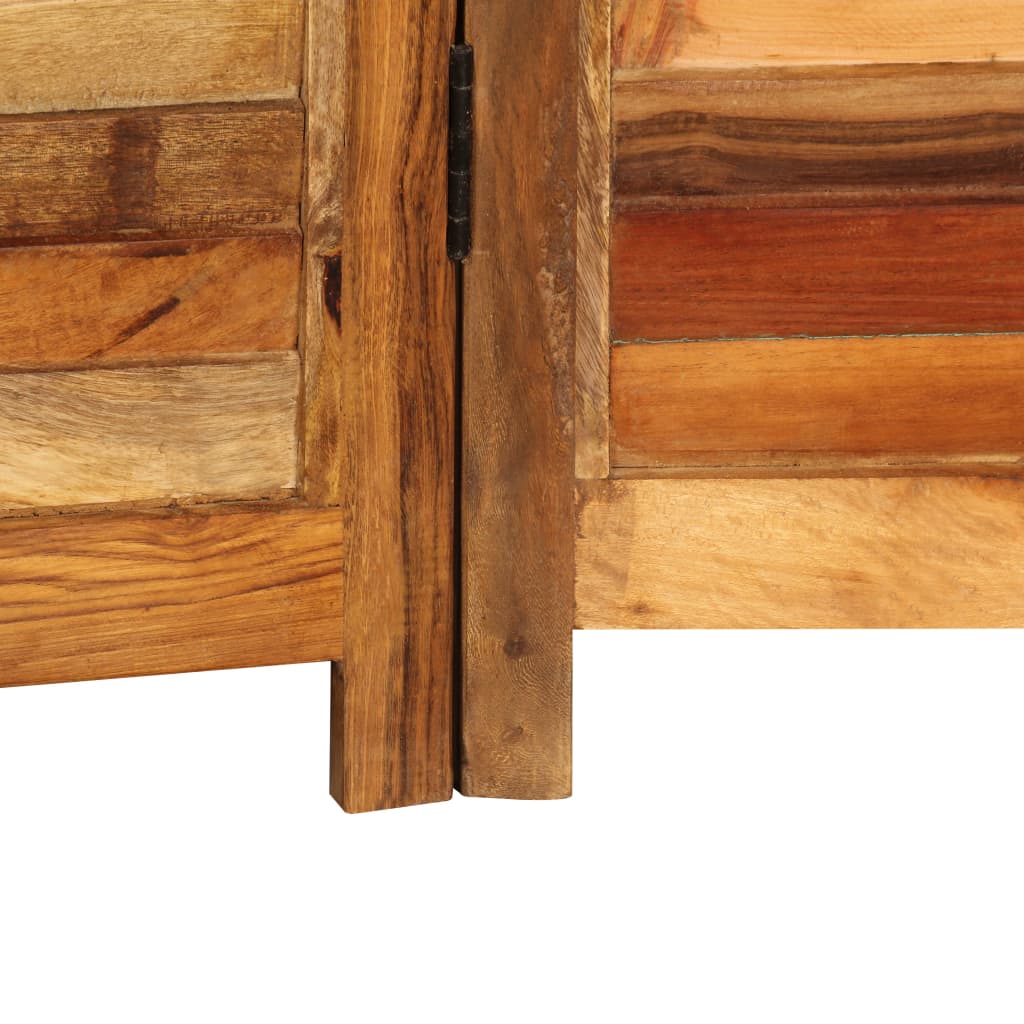 vidaXL Biombo de divisão em madeira recuperada maciça 170 cm