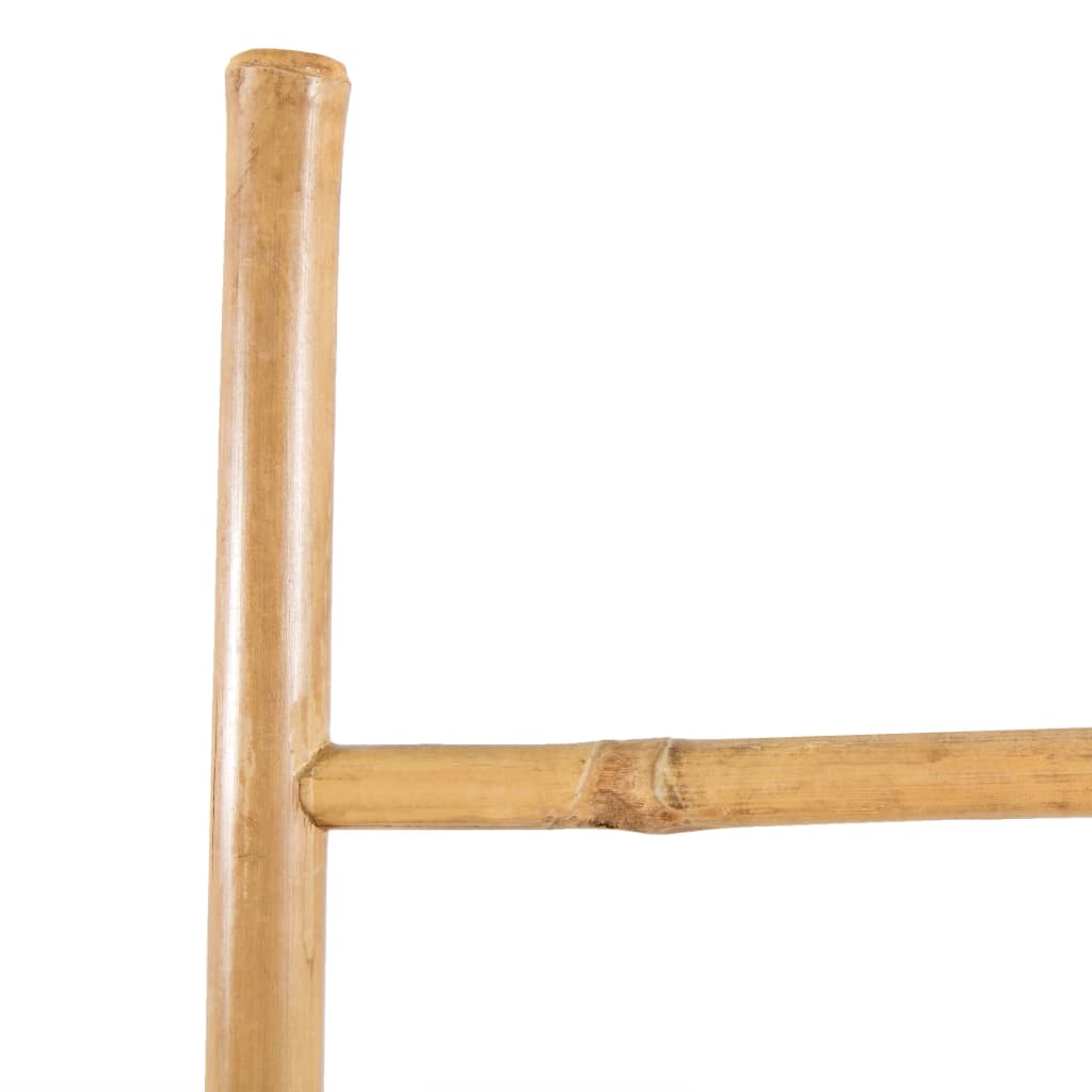 vidaXL Toalheiro escada com 5 degraus bambu 150 cm