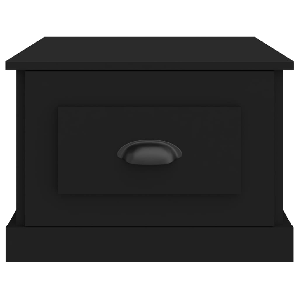 vidaXL Mesa de centro 50x50x35 cm derivados madeira preto