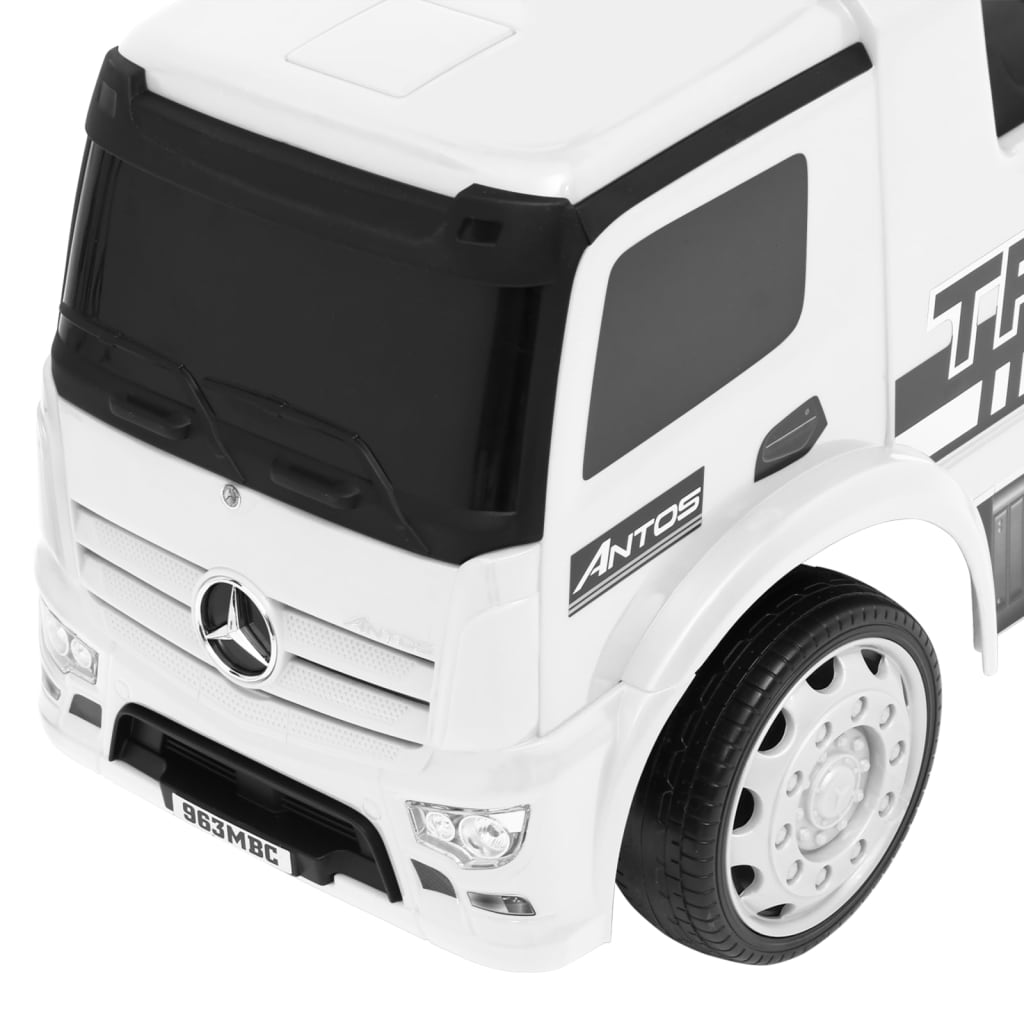 vidaXL Andador camião Mercedes Benz branco