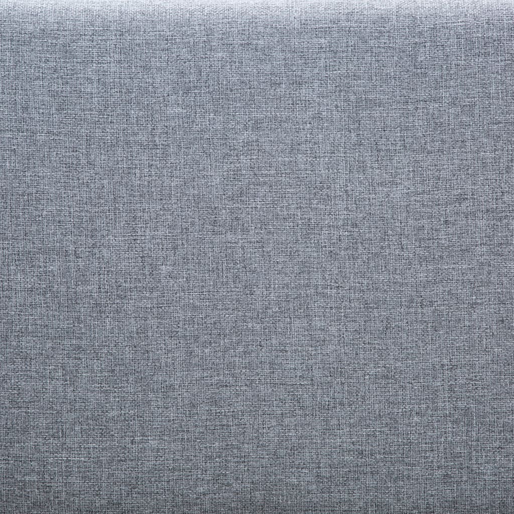 vidaXL Sofá com colchão espuma de memória tecido cinzento-claro