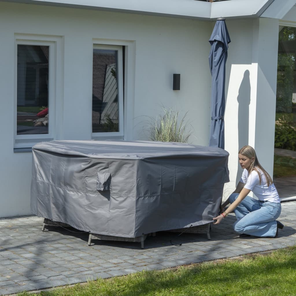 Madison Cobertura para mobiliário de exterior redonda 200 cm cinzento