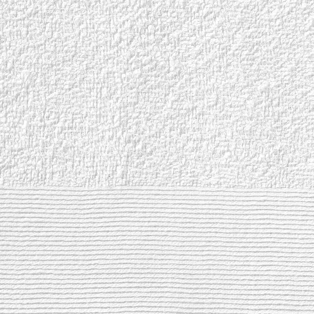 vidaXL Toalhas de mãos 25 pcs algodão 350 g 50x100 cm branco