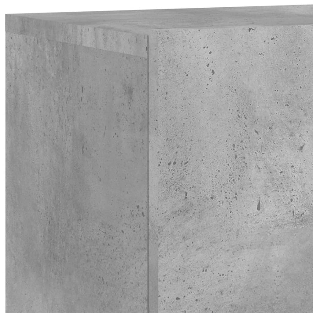 vidaXL 5 pcs móveis de parede p/ TV derivados de madeira cinza cimento