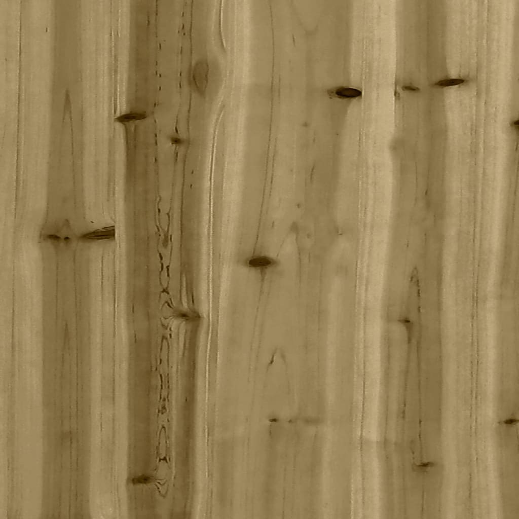 vidaXL Banco de jardim extensível madeira de pinho impregnada