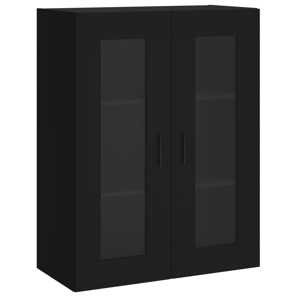 vidaXL Armário alto 69,5x34x180 cm derivados de madeira preto