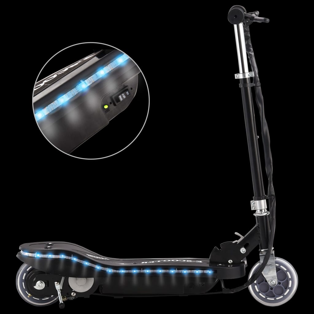 vidaXL Trotinete/scooter elétrica com LEDs 120 W preto
