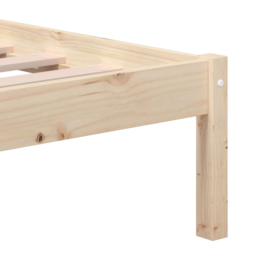vidaXL Estrutura de cama 160x200 cm madeira de pinho maciça
