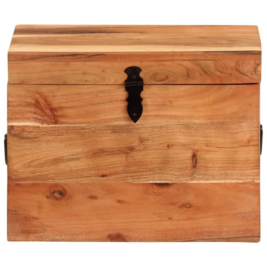 vidaXL Caixa de arrumação 39x28x31 cm madeira de acácia maciça