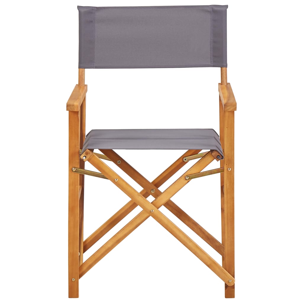 vidaXL Cadeira de realizador madeira de acácia sólida