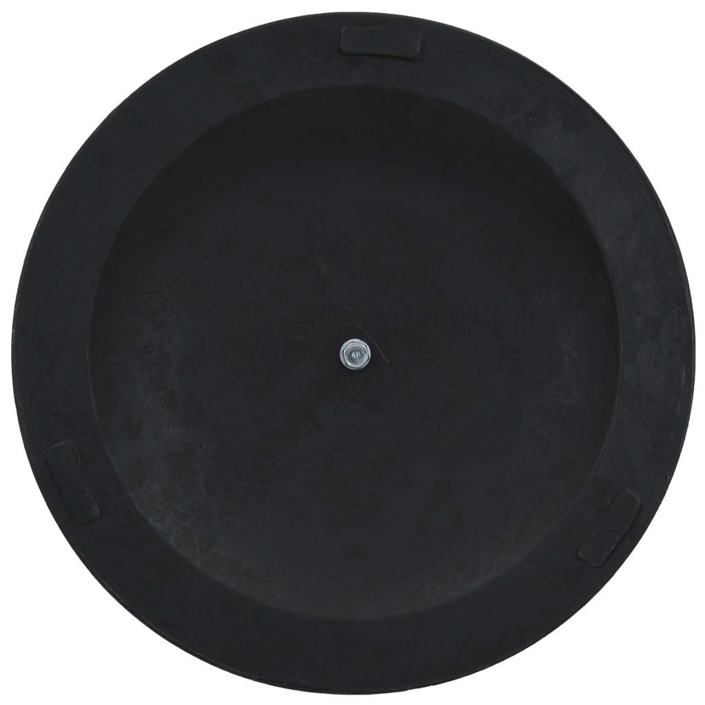 vidaXL Base de guarda-sol redonda poliresina 11 kg bronze