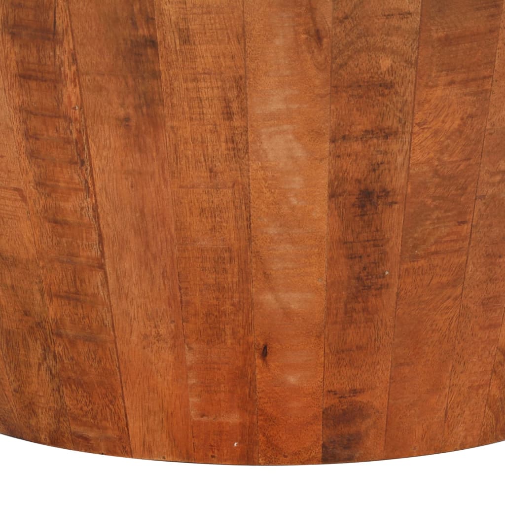 vidaXL Mesa de centro Ø 52x30 madeira de mangueira áspera maciça