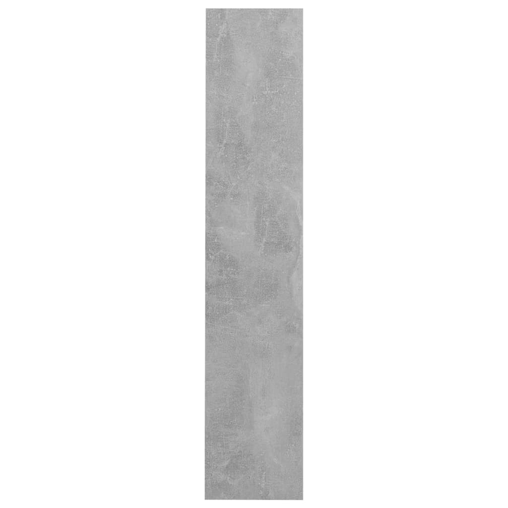 vidaXL Sapateira de parede 60x18x90 cm contraplacado cinzento cimento