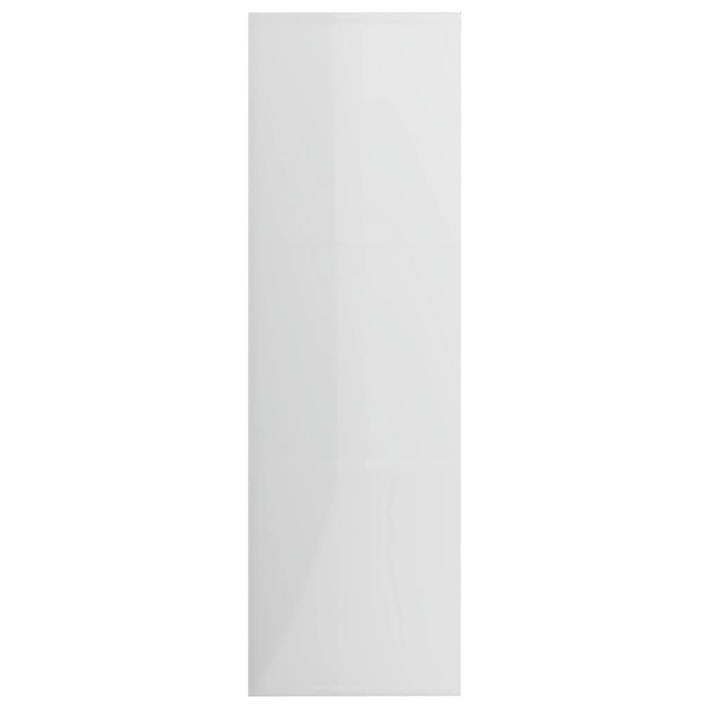 vidaXL Estante 98x30x98 cm contraplacado branco brilhante