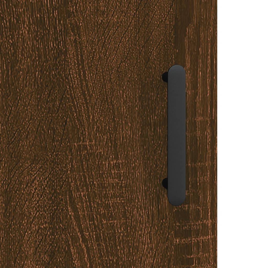 vidaXL Secretária 140x50x75 cm derivados de madeira carvalho castanho