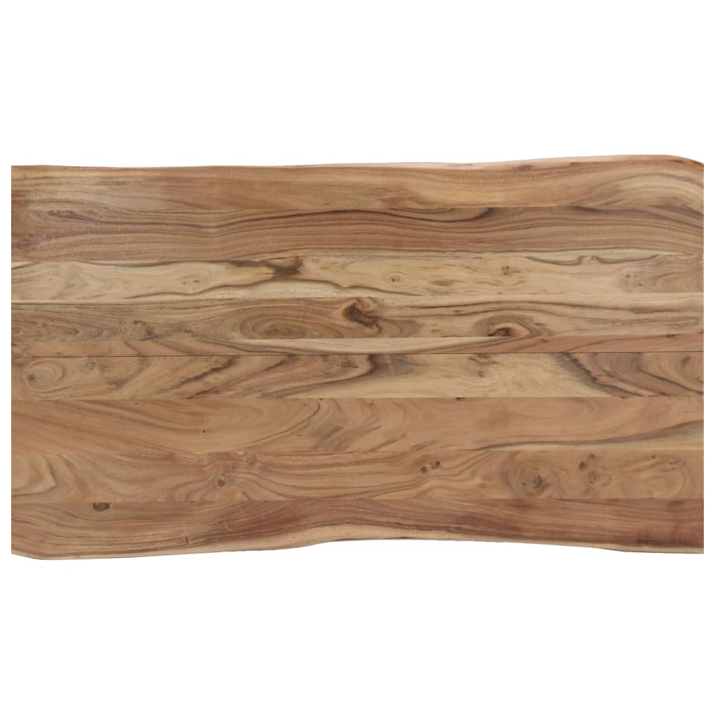 vidaXL Mesa de jantar 140x80x76 cm madeira de acácia maciça