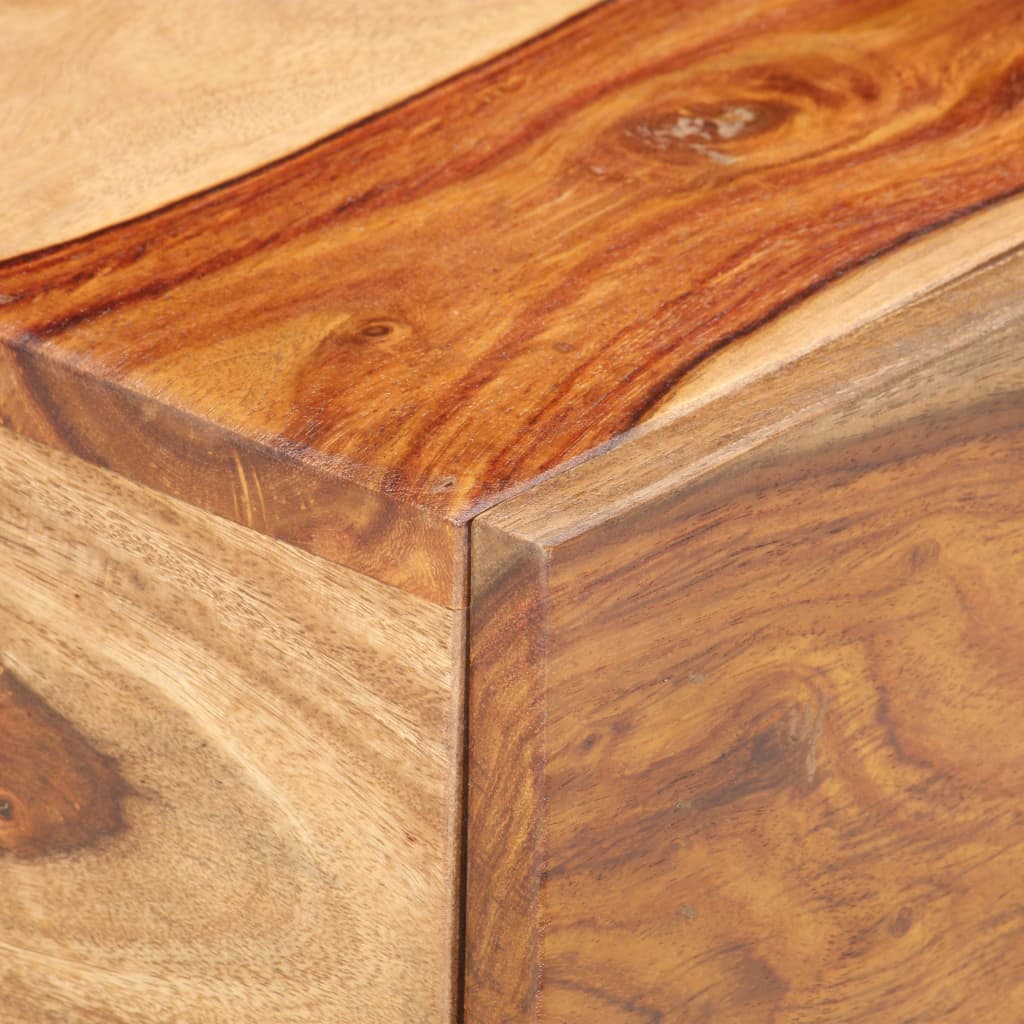 vidaXL Mesa de cabeceira 40x40x25 cm madeira de sheesham maciça