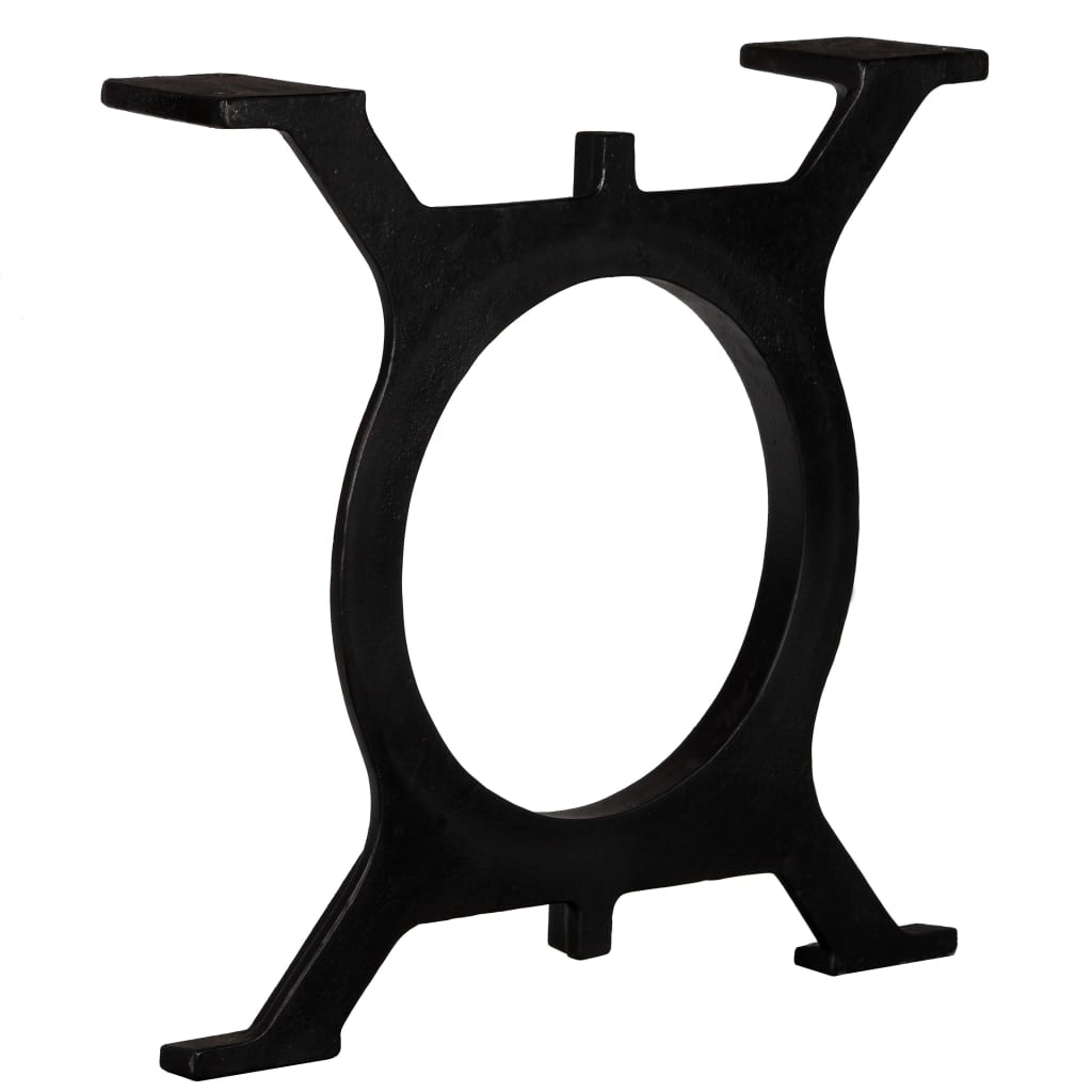 vidaXL Pernas para mesa de centro 2 pcs estrutura em O ferro fundido