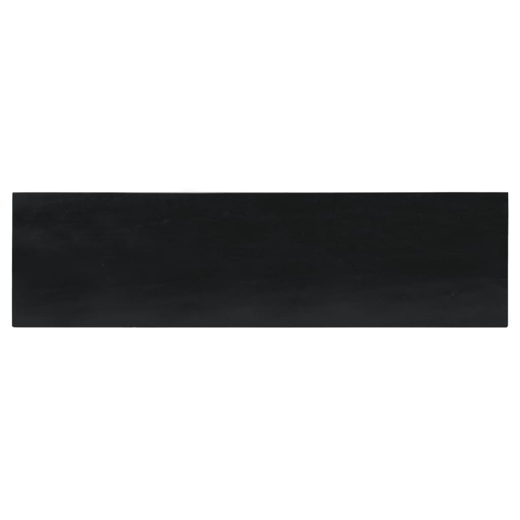 vidaXL Mesa consola 110x30x75 cm madeira de mogno maciça preto
