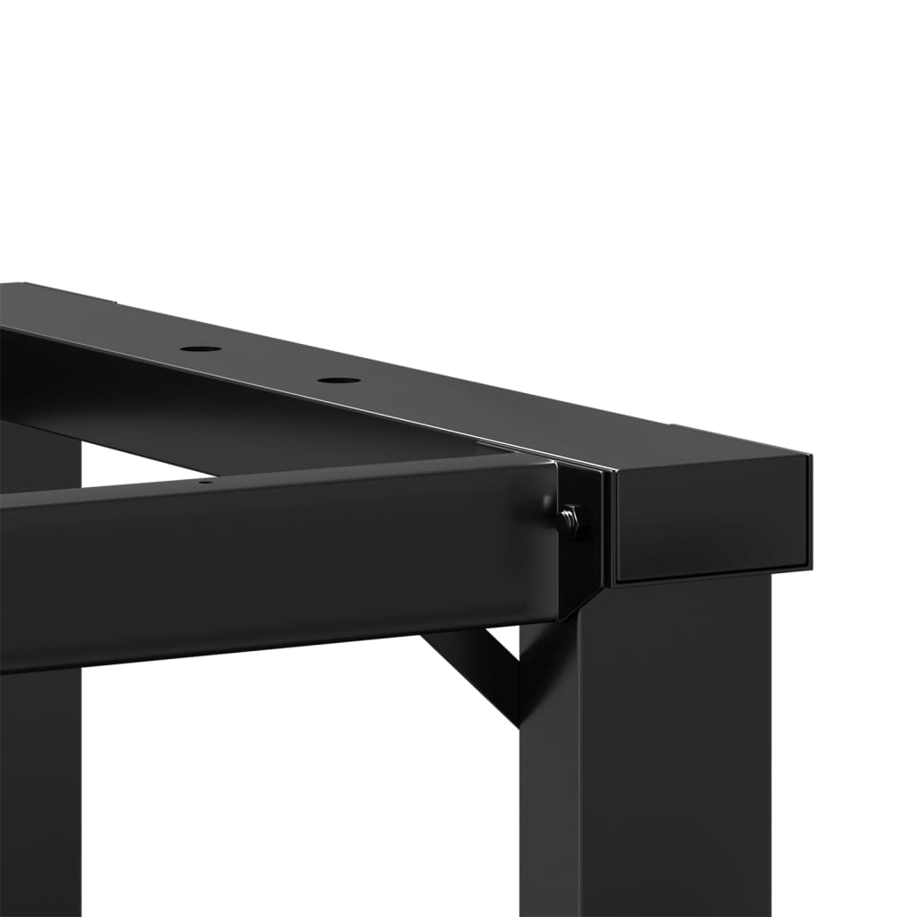 vidaXL Pernas para mesa de centro estrutura em O ferro fundido