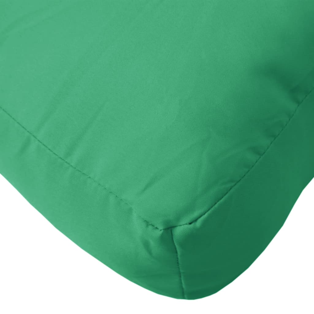 vidaXL Almofadão para sofá de paletes 80x40x12 cm tecido verde