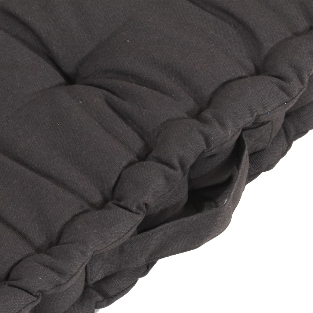 vidaXL Almofadões para sofá de paletes 4 pcs algodão antracite