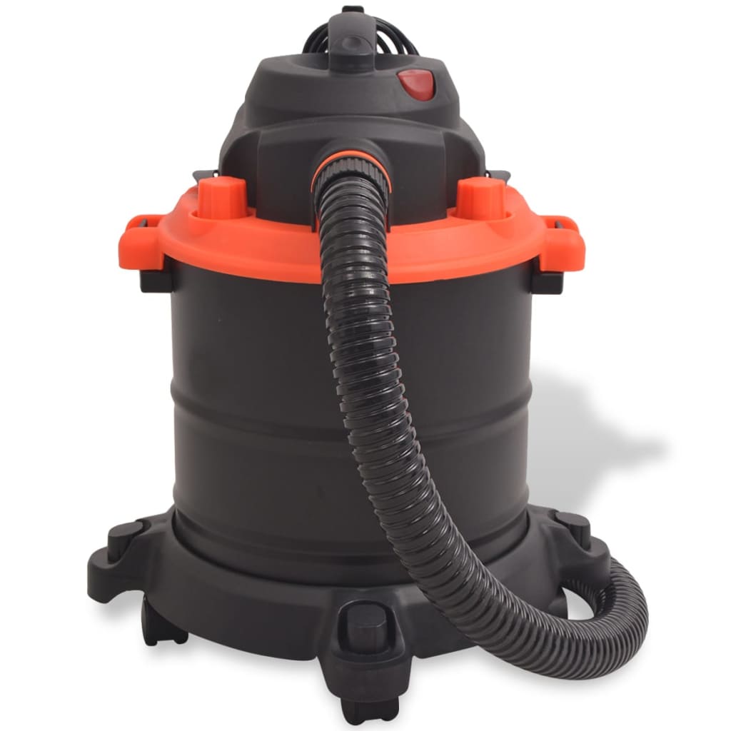 vidaXL Aspirador de cinzas 1200 W 20 L preto e laranja