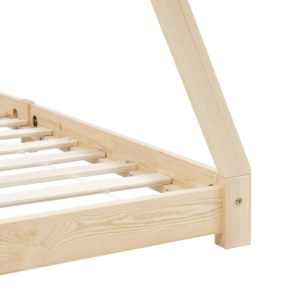 vidaXL Estrutura de cama p/ crianças 70x140 cm madeira de pinho maciça