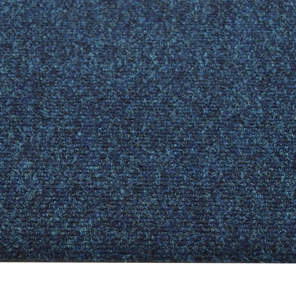 vidaXL Ladrilhos de carpete para pisos 20 pcs 5 m² azul-marinho
