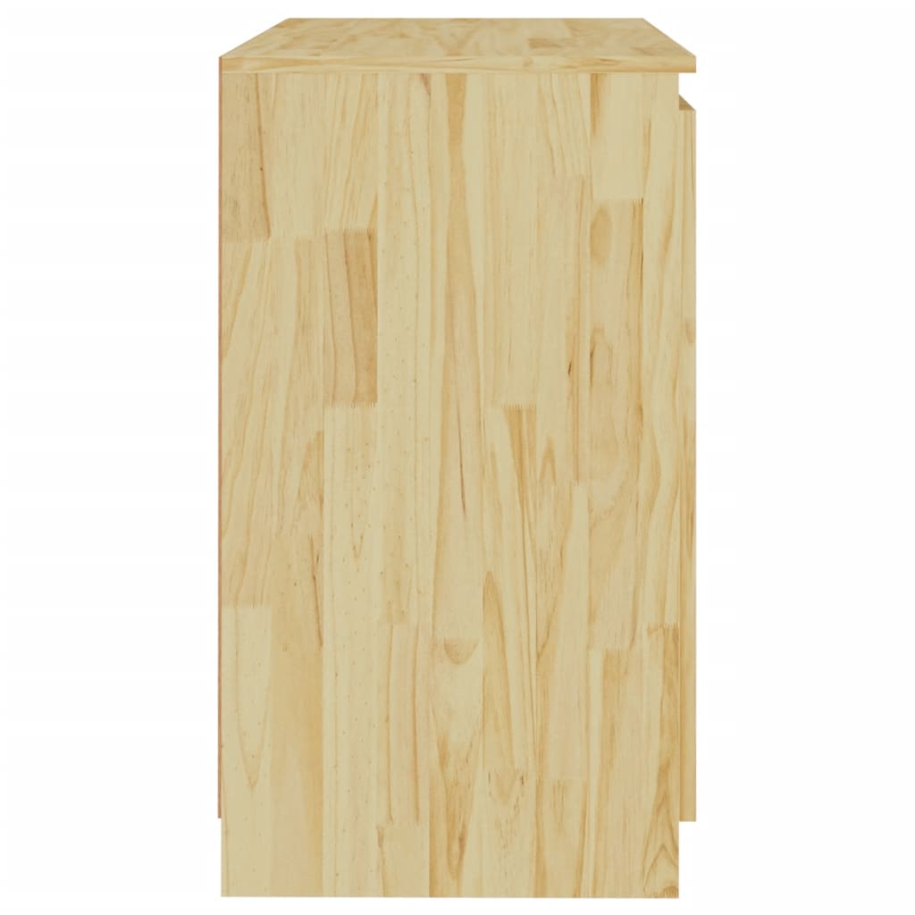 vidaXL Armário de apoio 60x36x65 cm madeira de pinho maciça