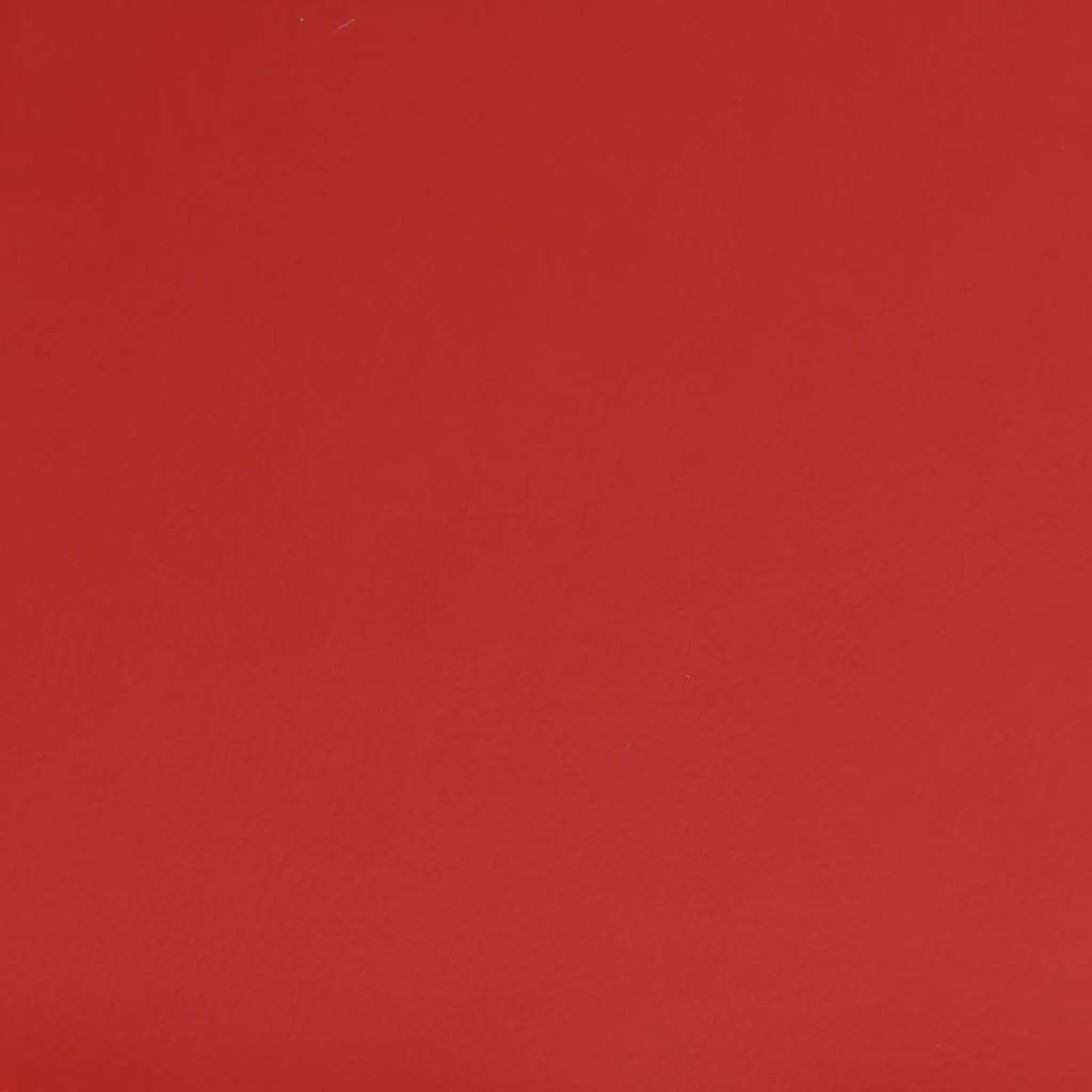 vidaXL Apoio de pés 60x60x36 couro artificial vermelho tinto