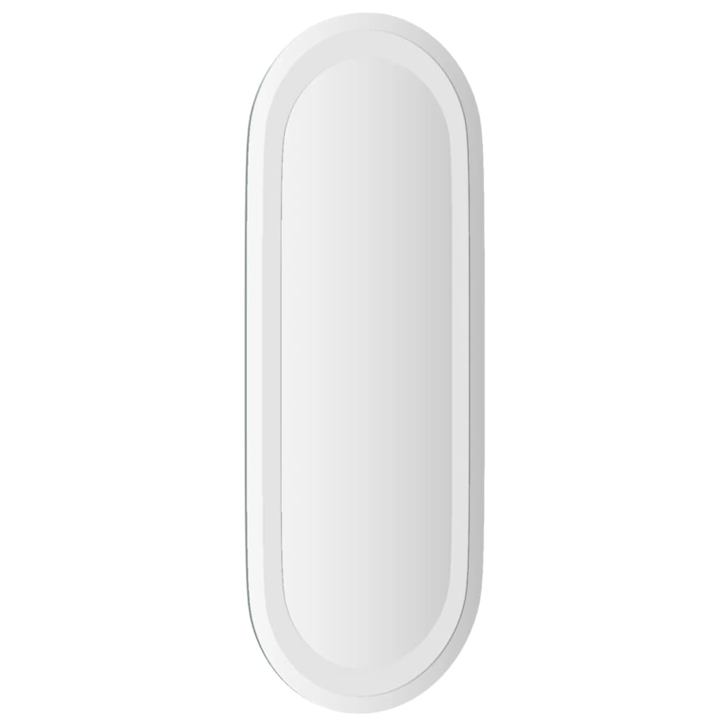 vidaXL Espelho de casa de banho com luzes LED oval 50x20 cm