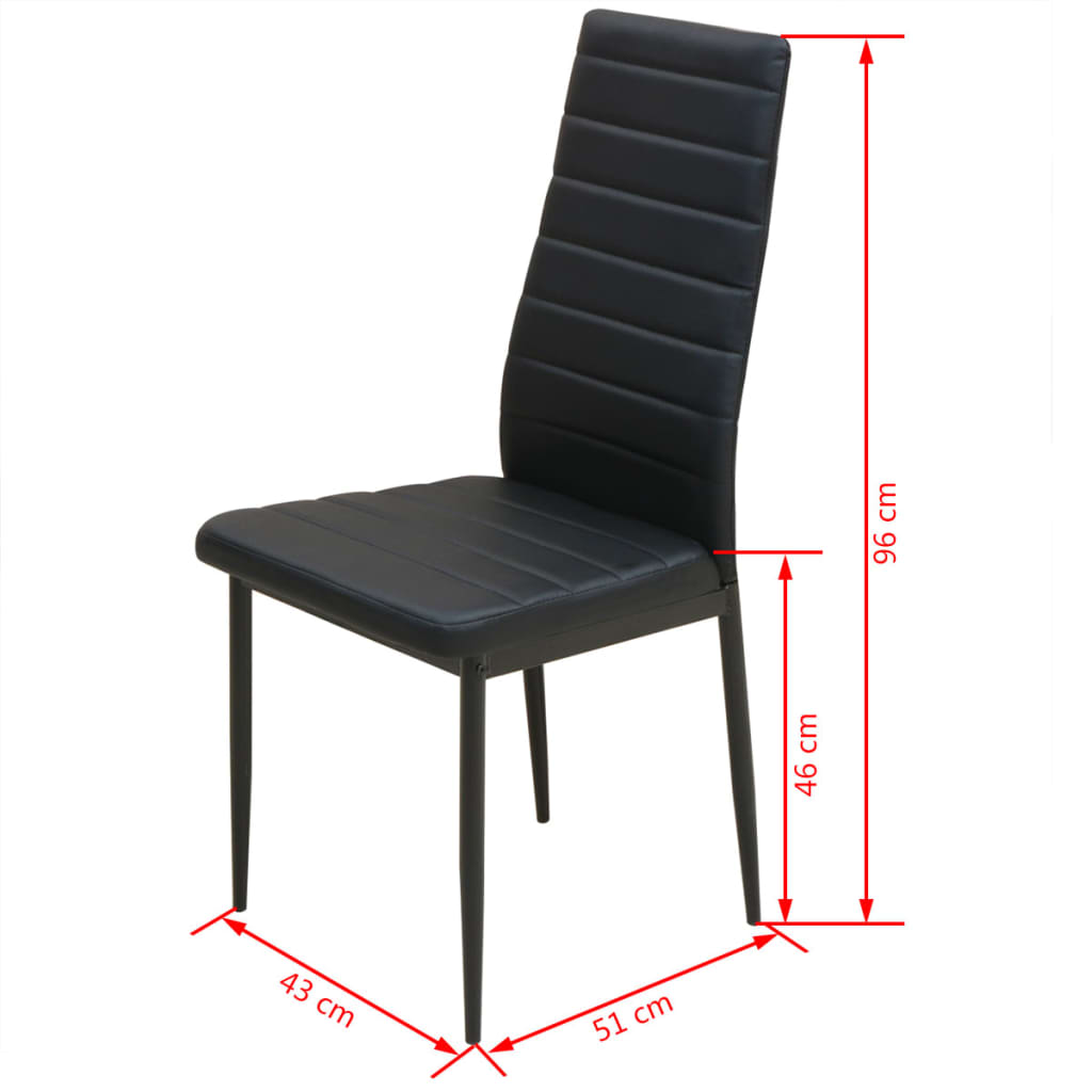 VidaXL Conjunto mesa de jantar e cadeiras 3 pcs preto