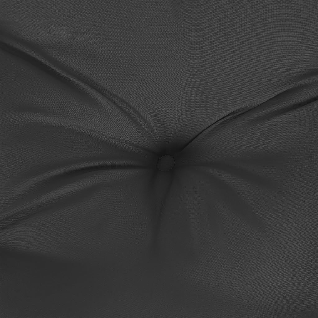 vidaXL Almofadão redondo Ø 60 x11 cm tecido oxford preto