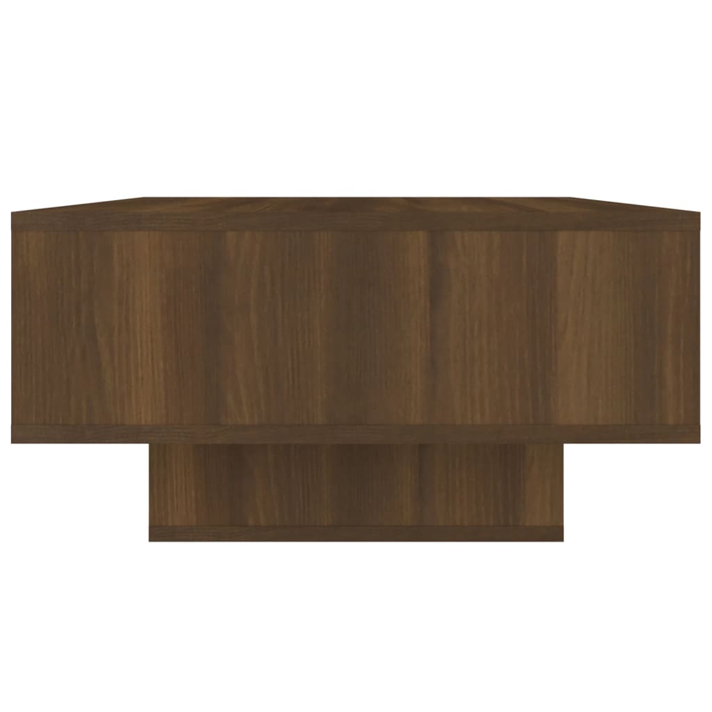 vidaXL Mesa centro 105x55x32 cm derivados de madeira carvalho castanho