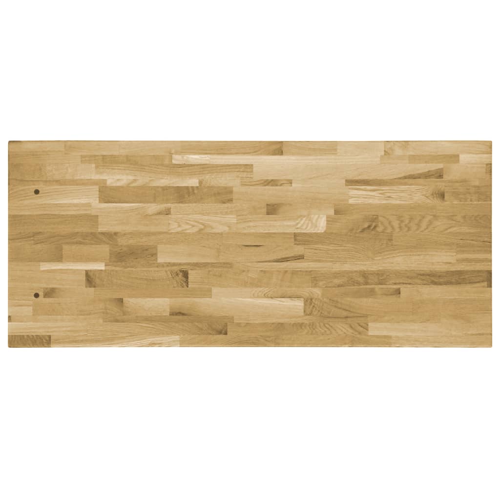 vidaXL Tampo de mesa madeira carvalho maciça retangular 44 mm 100x60cm