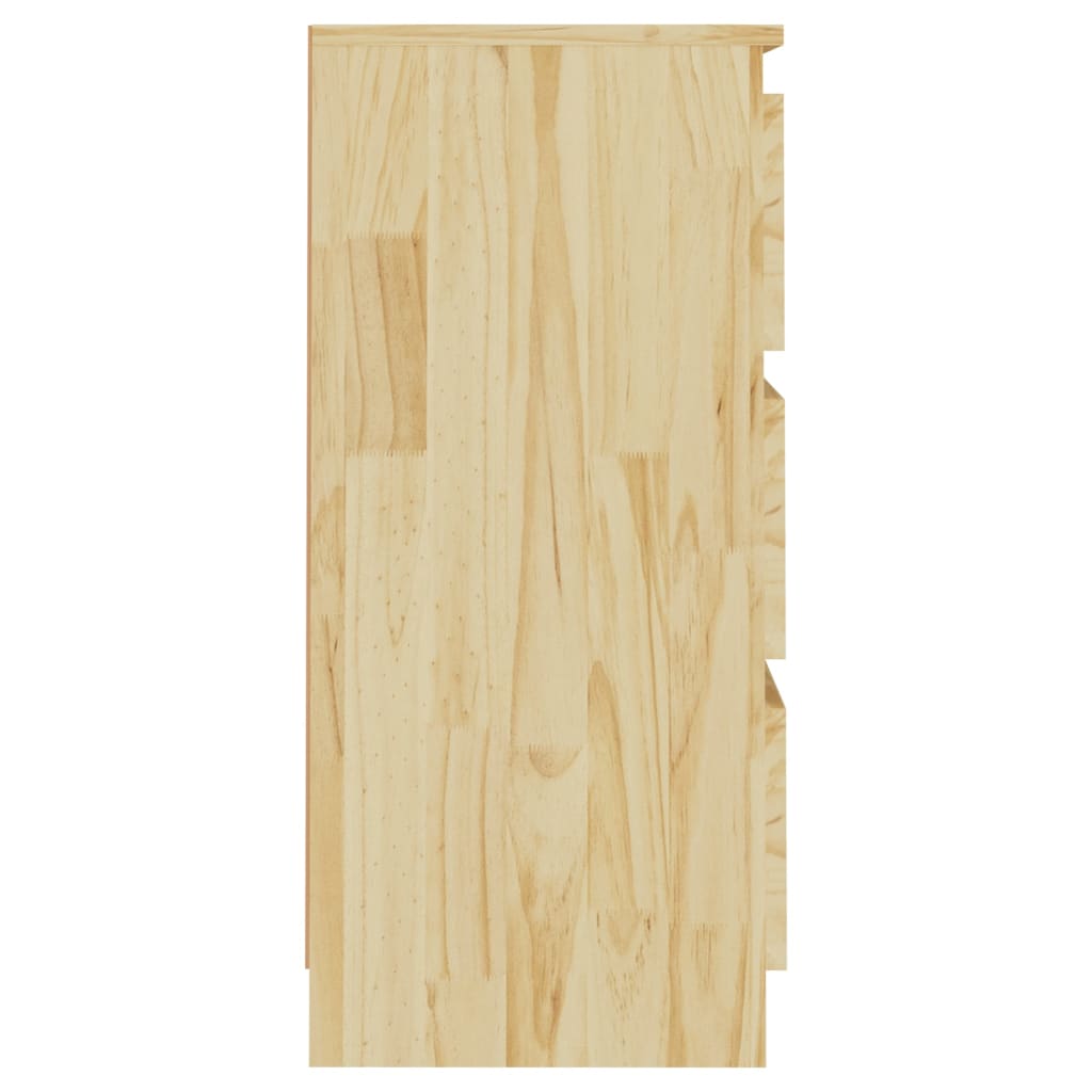 vidaXL Mesa de cabeceira 40x29,5x64 cm madeira de pinho maciça