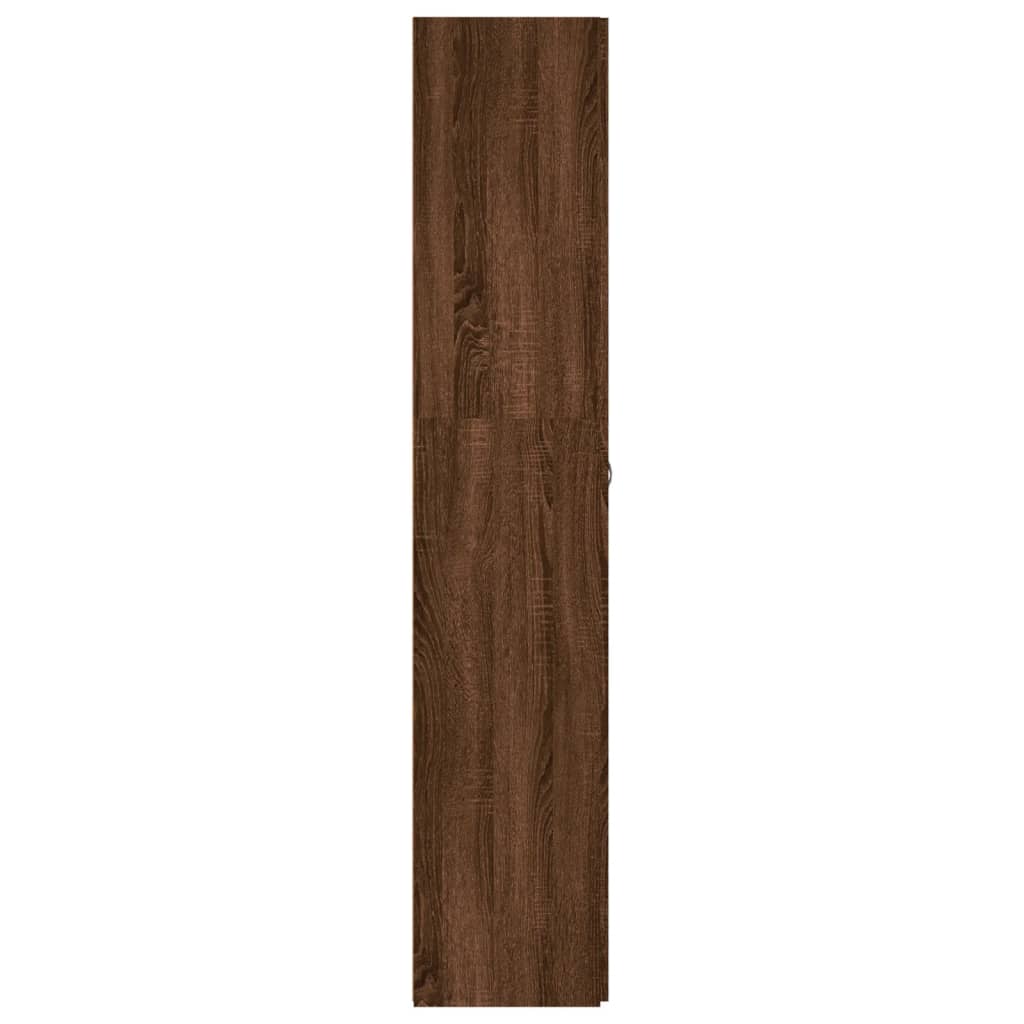 vidaXL Sapateira 80x35,5x180 cm derivados de madeira carvalho castanho