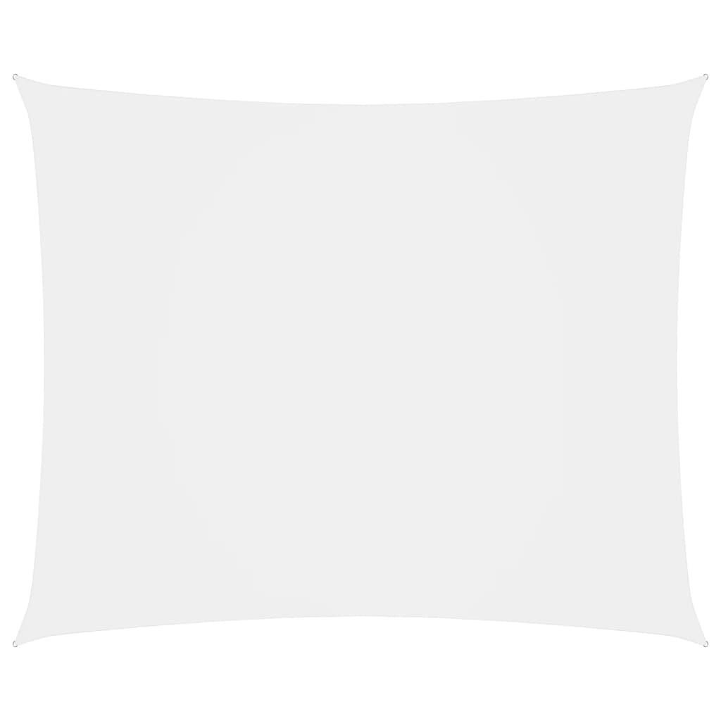 vidaXL Para-sol estilo vela tecido oxford retangular 6x8 m branco