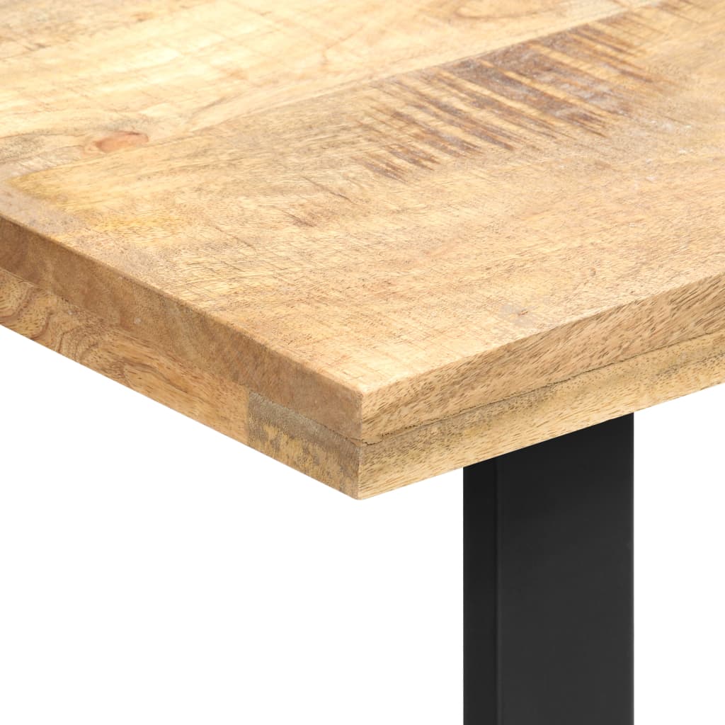 vidaXL Mesa de jantar 120x60x76 cm madeira de mangueira maciça