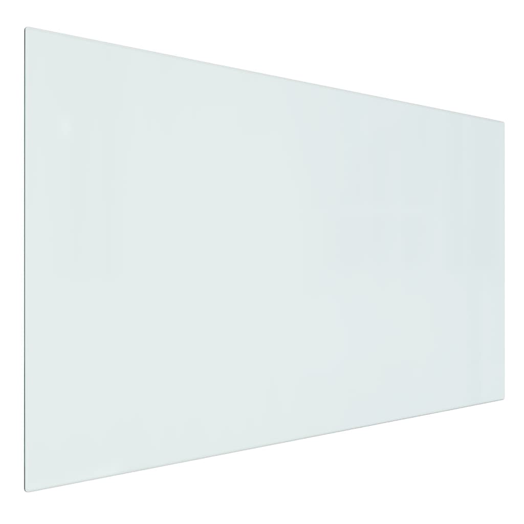 vidaXL Placa de vidro para lareira retangular 100x60 cm