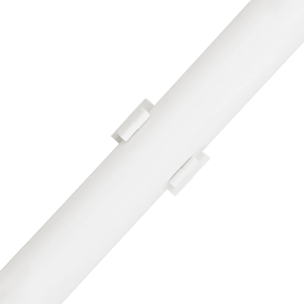 vidaXL Calhas para cabos com clipes Ø30 mm 30 m PVC