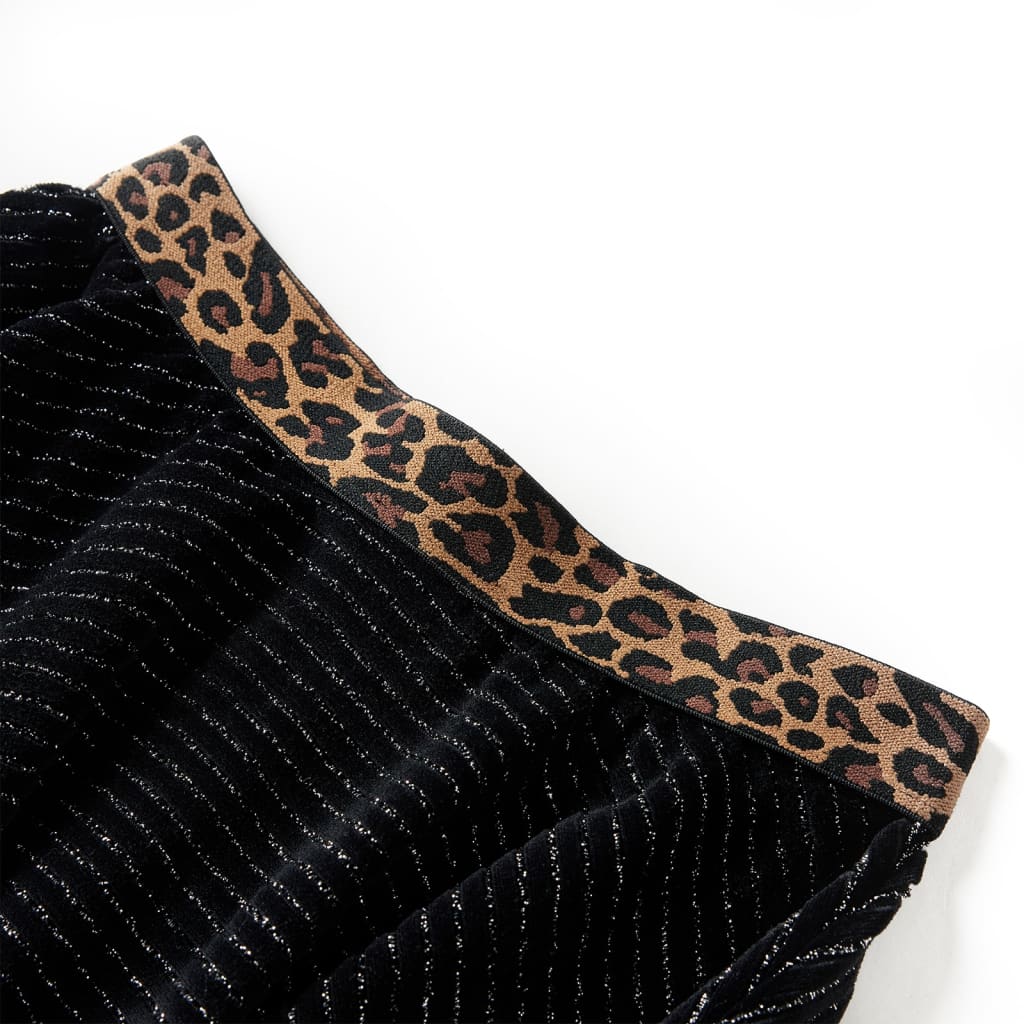 Saia para criança com cinta leopardo preto 92