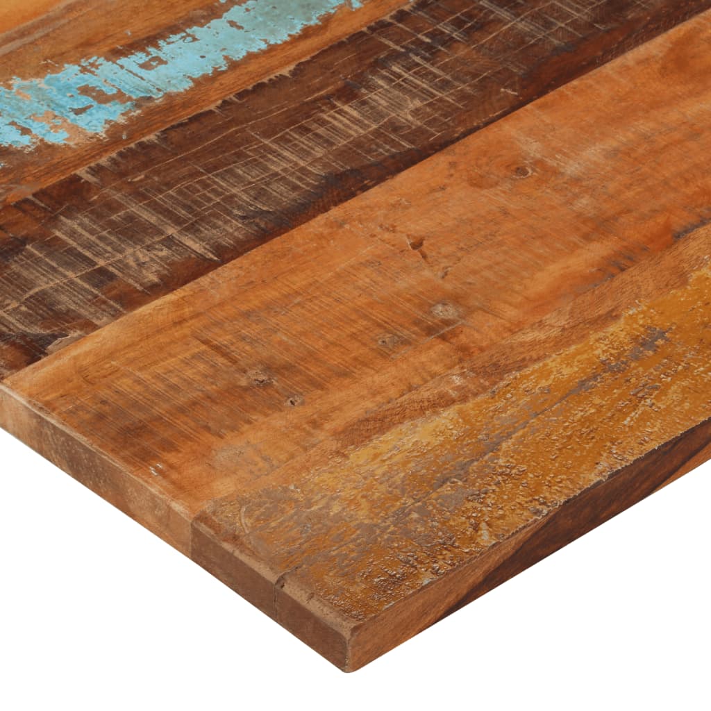 vidaXL Tampo mesa retangular 60x100cm 25-27mm madeira recuper. maciça