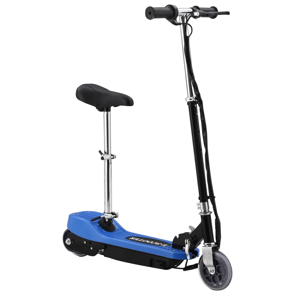 vidaXL Trotinete/scooter elétrica com assento 120 W azul