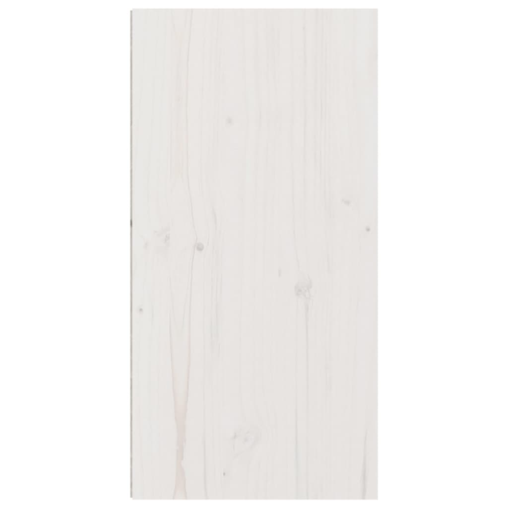 vidaXL Armário de parede 30x30x60 cm madeira de pinho maciça branco
