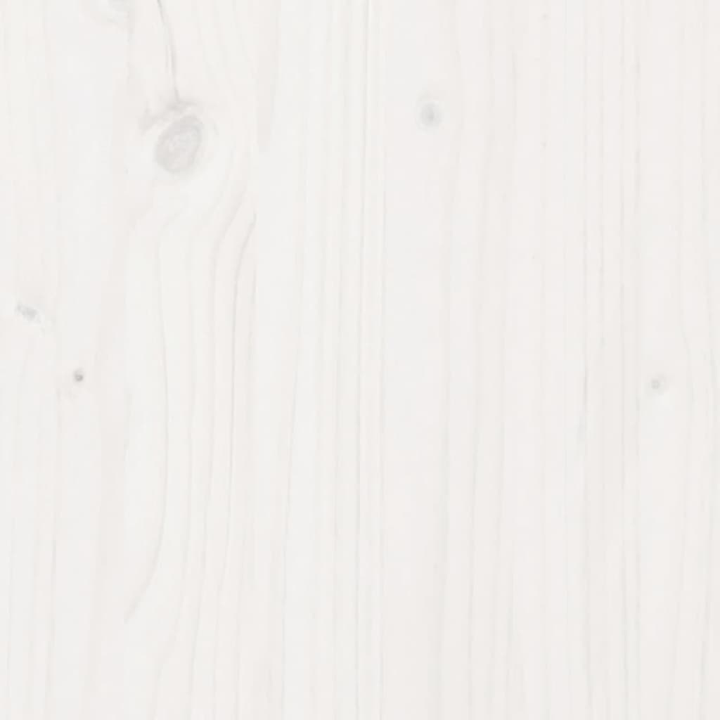 vidaXL Sofá de jardim 79x60x62 cm madeira de pinho maciça branco