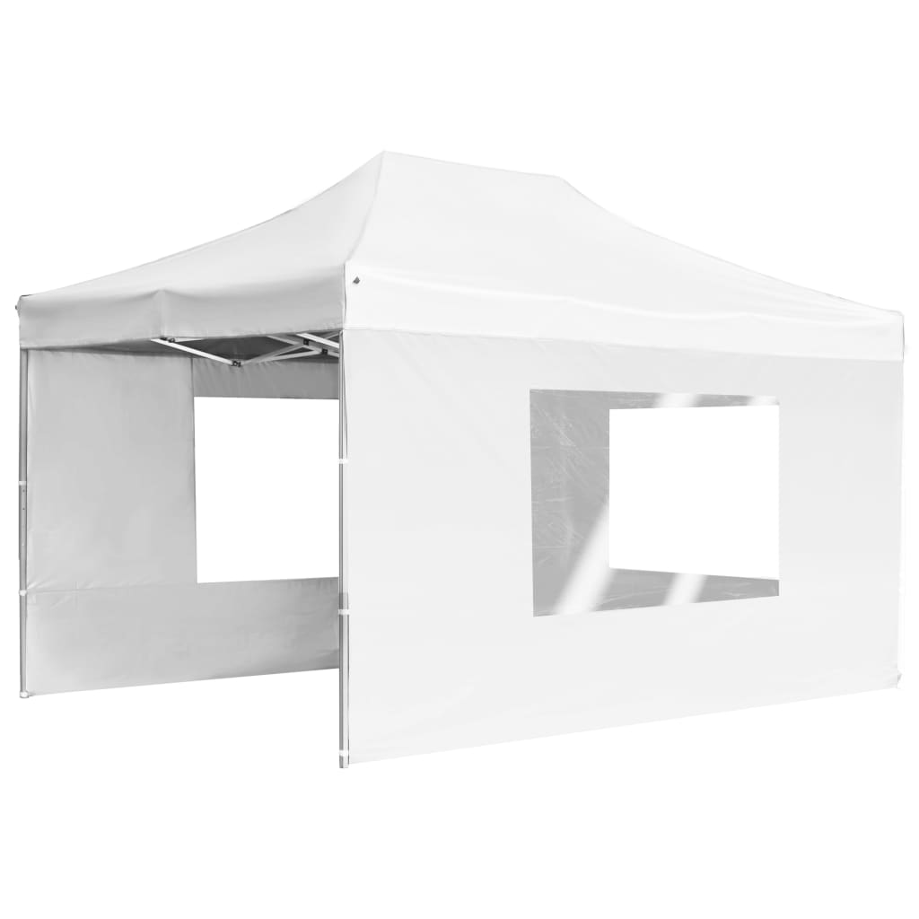 vidaXL Tenda dobrável profissional com paredes alumínio 4,5x3m branco