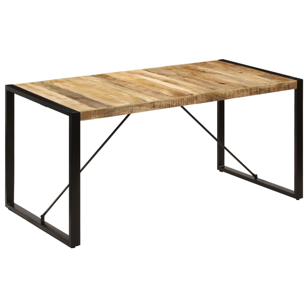 vidaXL Mesa de jantar 160x80x75 cm madeira de mangueira maciça