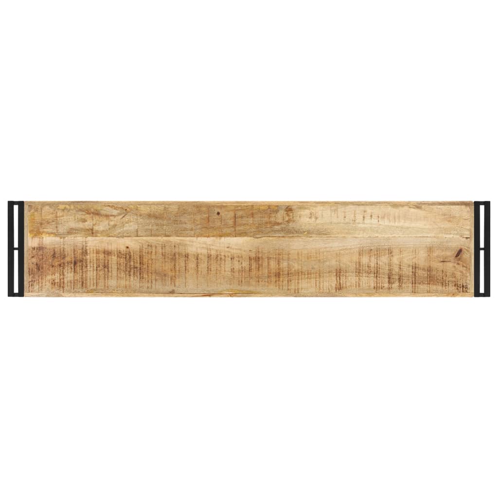 vidaXL Mesa consola 150x30x75 cm madeira de mangueira áspera